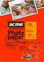 Бумага ACME 128 г/м2 А4 100 л фото мат 9087