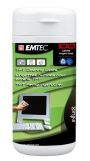 Чистящие салфетки EMTEC для TFT, LCD, влажные, антистатические, туба 100шт