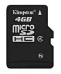 Флеш карта Kingston microSDHC (Trans-Flash)  4Gb, Class4 (SDC4/4GBSP)