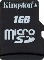 microSD (Trans-Flash) 1Gb Kingston, with MiniSD&SD Adapter