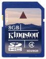 Флеш карта Kingston 8Gb, Class4 (SD4/8GB)