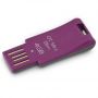 Usb Flash Drive Kingston DataTraveler Mini Slim 8Gb, USB 2.0, 39x16.5x6.5mm, Pink (DTMSN/8GB)