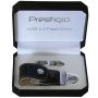 USB Flash Prestigio 16Gb, Black, Leather with See-Through Box