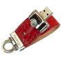 USB Flash Prestigio 16Gb Red, Leather