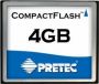 Флеш карта Pretec Compact Flash 4Gb, (CFY04G)