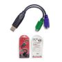- USB to PS/2 STLab Y-155, 2 x PS/2