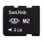 Флеш карта Sandisk Memory Stick M2 4 Gb w/MSPD adapter (SDMSM2-4096-E11M)