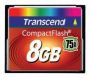 Compact Flash 8Gb Transcend, 75x (TS8GCF75)