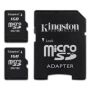   microSD (Trans-Flash) 1Gb+1Gb Kingston, Twin Pack with SD Adapter (SDC/1GB-2P1A)