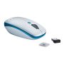  Logitech V550 Nano Cordless Laser Mouse for Notebooks, Light Silver/Blue, USB (910-000892)