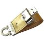 USB Flash Prestigio 16Gb Gold, Leather